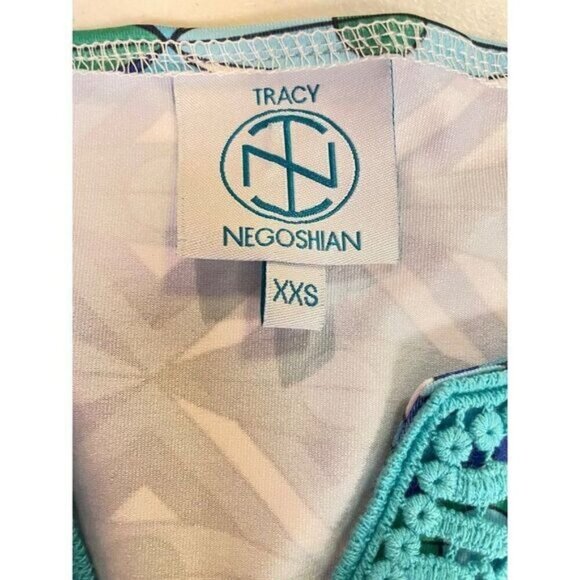 Tracy Negoshian Geometric Lace Front Stretch Dress XXS - Picture 5 of 5